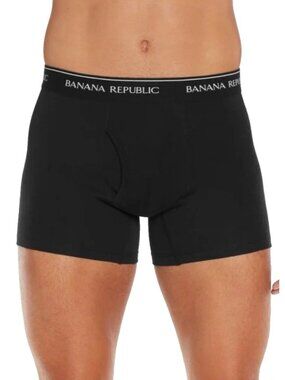 NWT Banana Republic Men's L Black Boxer Briefs 4-Pack Comfort Waistband Stretch